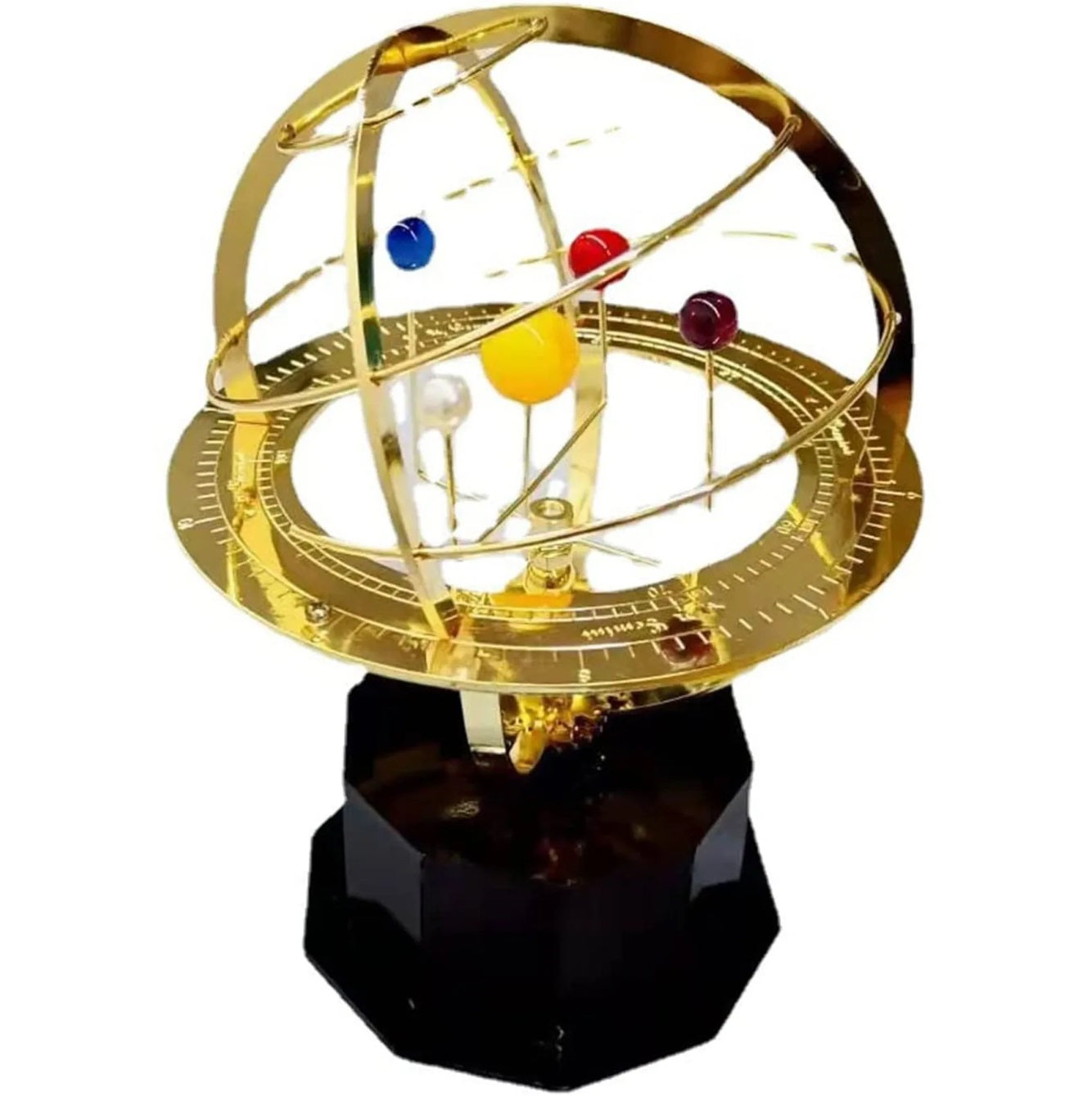 Beautiful Brass Solar System Globe Model - Luxivelle