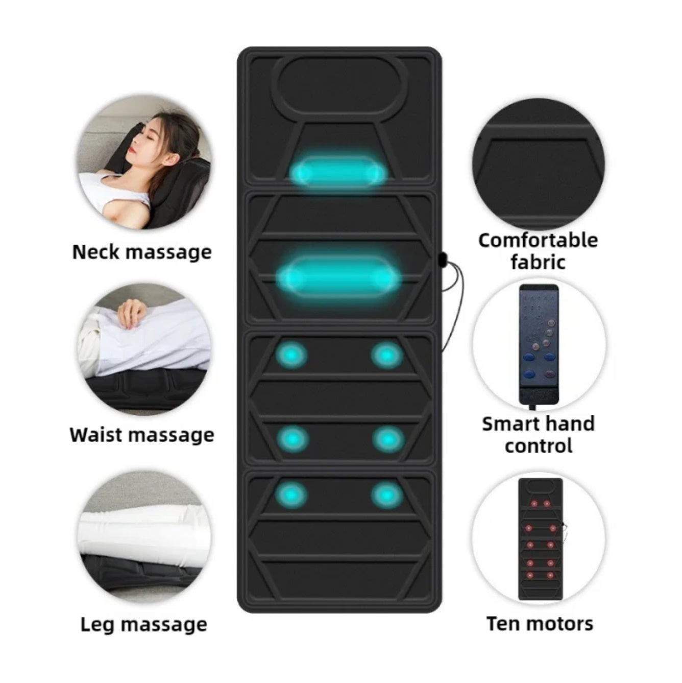 Relaxing Heat Therapy Massage Pad