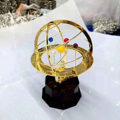 Beautiful Brass Solar System Globe Model