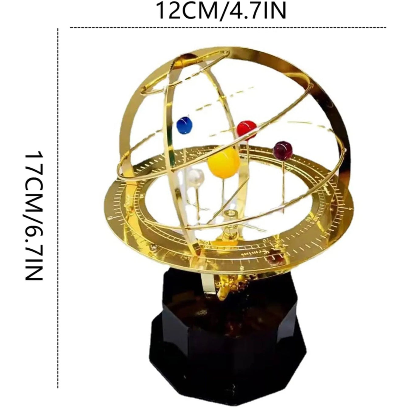 Beautiful Brass Solar System Globe Model