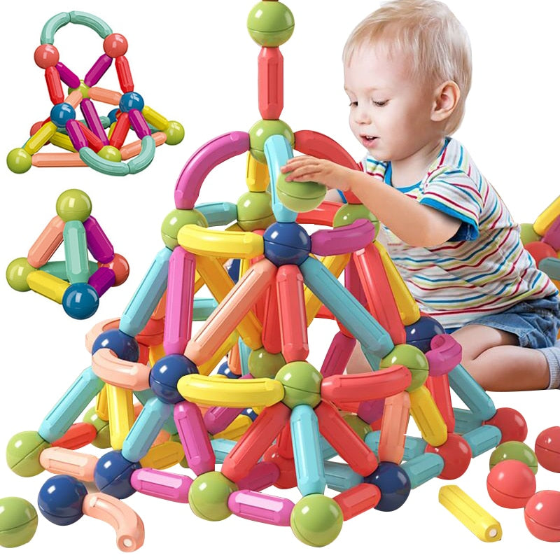 Fun Magnetic Building Blocks for Kids STEM Toy