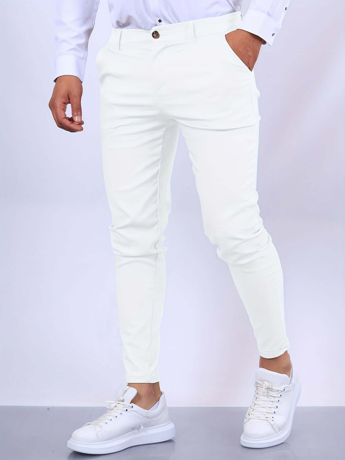 Men's Fit Slim Leg Dress Pants with Pockets