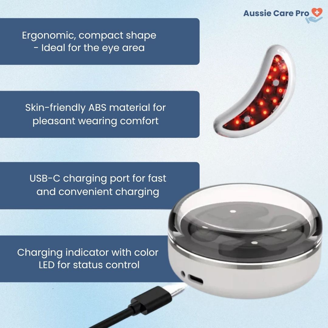 Advanced Red Light Eye Massager Therapy Device