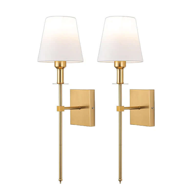 Compact Battery Powered LED Wall Lamps (2 Pack)