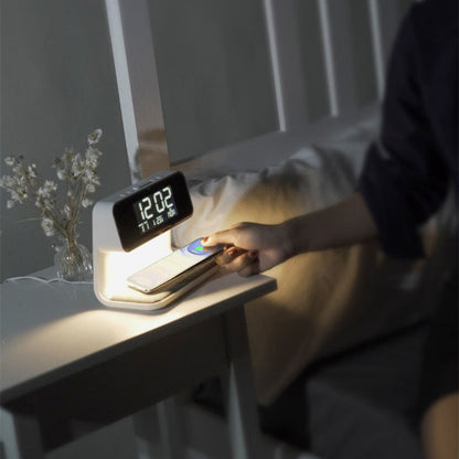 Smart LED Bedside Table Lamp with USB Charger