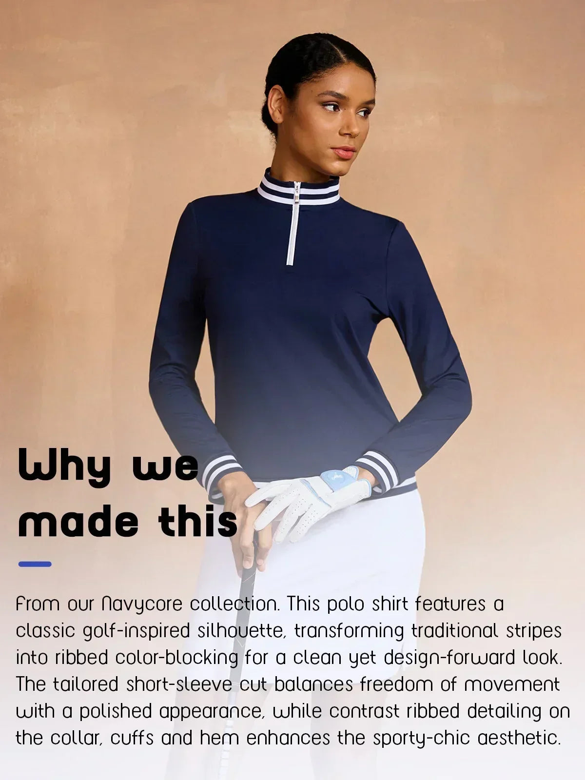 Classic Quarter Zip Golf Shirt UPF 50+ Protection