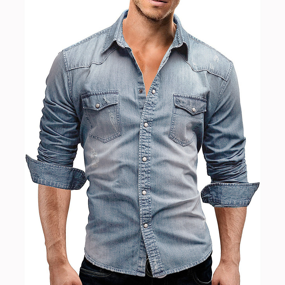 Classic Relaxed Fit Casual Button Down Shirt - Luxivelle