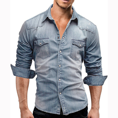 Classic Relaxed Fit Casual Button Down Shirt - Luxivelle