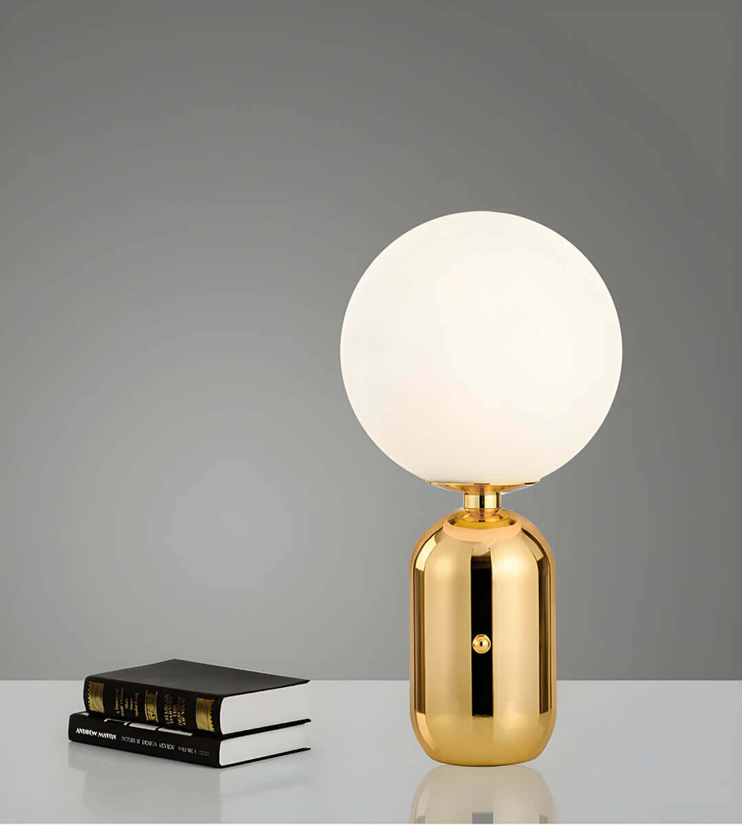 Luxury Glass and Metal Desk Lamp with G9 Bulb