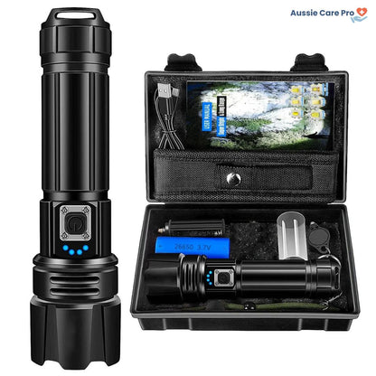 Bright Long-Lasting Rechargeable LED Flashlight