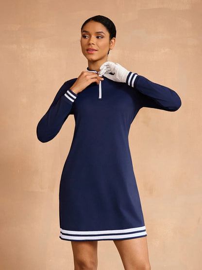 Classic Dark Blue UPF 50+ Maxi Dress