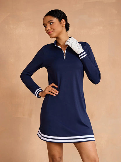 Classic Dark Blue UPF 50+ Maxi Dress