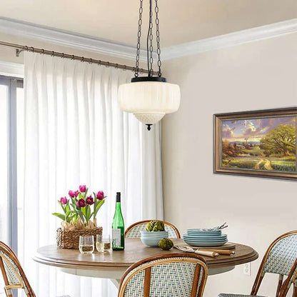 Contemporary Chrome Hanging Light Fixture
