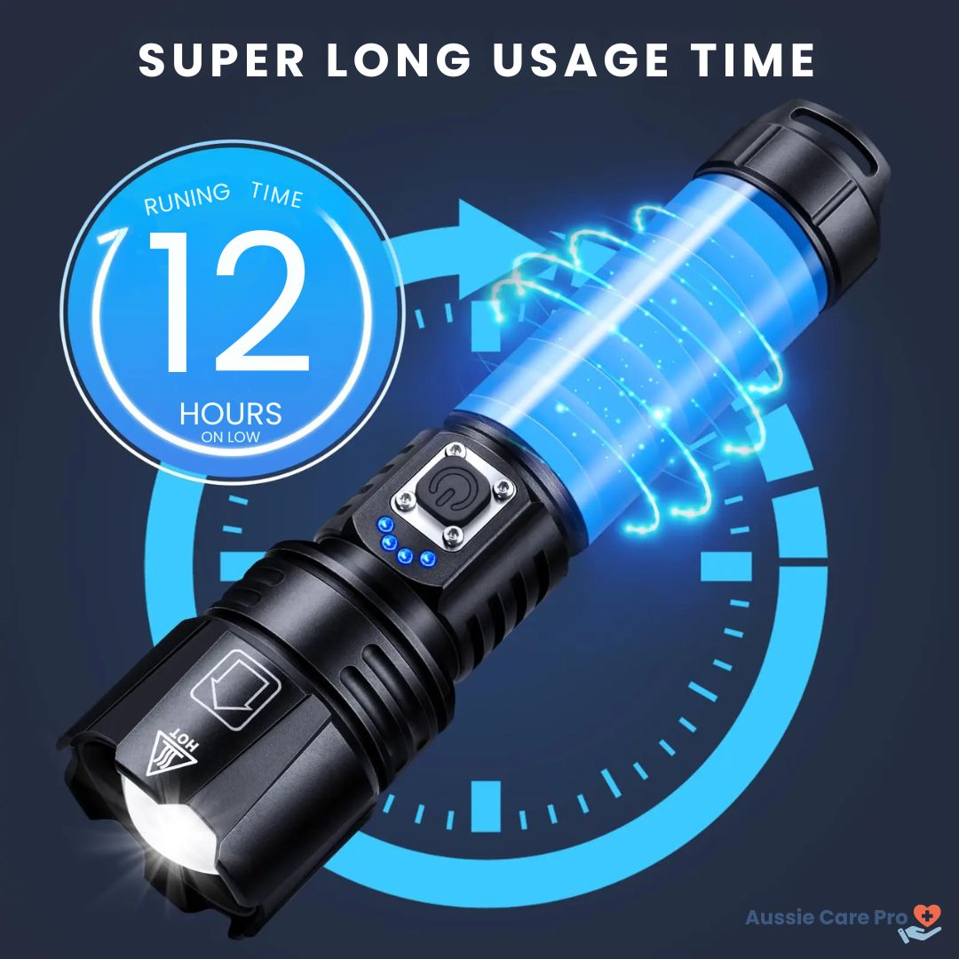 Bright Long-Lasting Rechargeable LED Flashlight
