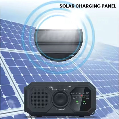 Compact Solar Hand Crank Radio