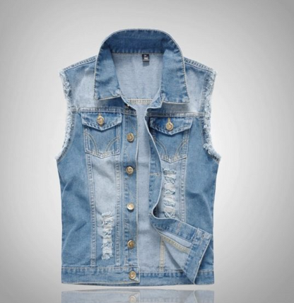 Simple Tank Top Style Mens Summer Jacket