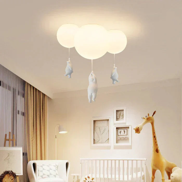 Cute Bear Nursery Pendant Light