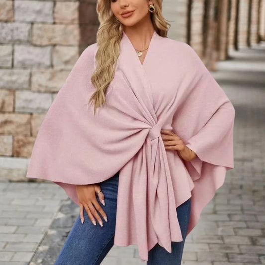 Stylish Women's Wrap Poncho - Luxivelle