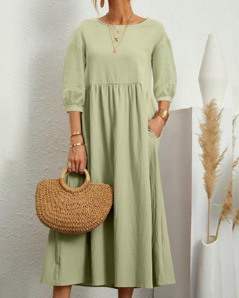 Loose Fit Bell Sleeve Dress