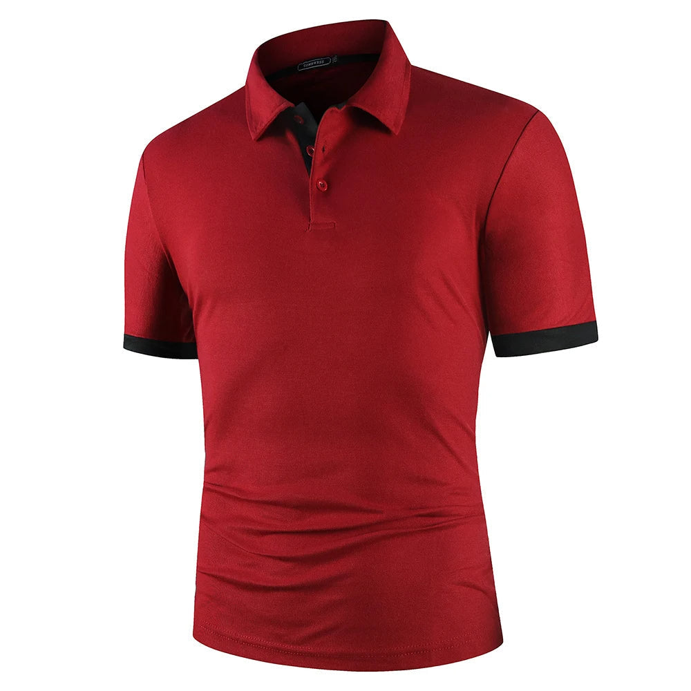 Breathable Casual Men's Short Sleeve Polo Shirt
