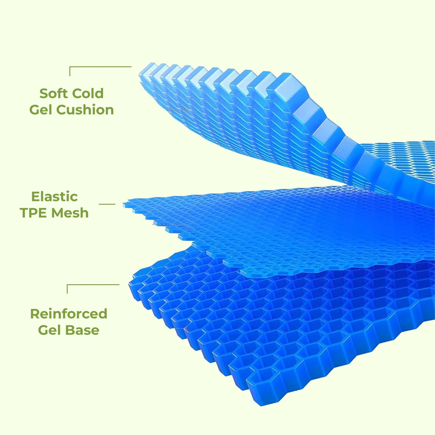 Ergonomic Memory Foam Chair Cushion for Back Support