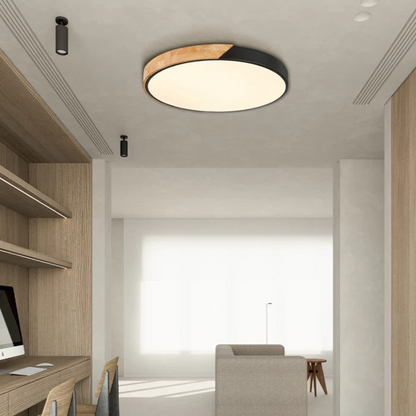 Rustic Wood LED Ceiling Lamp For Home