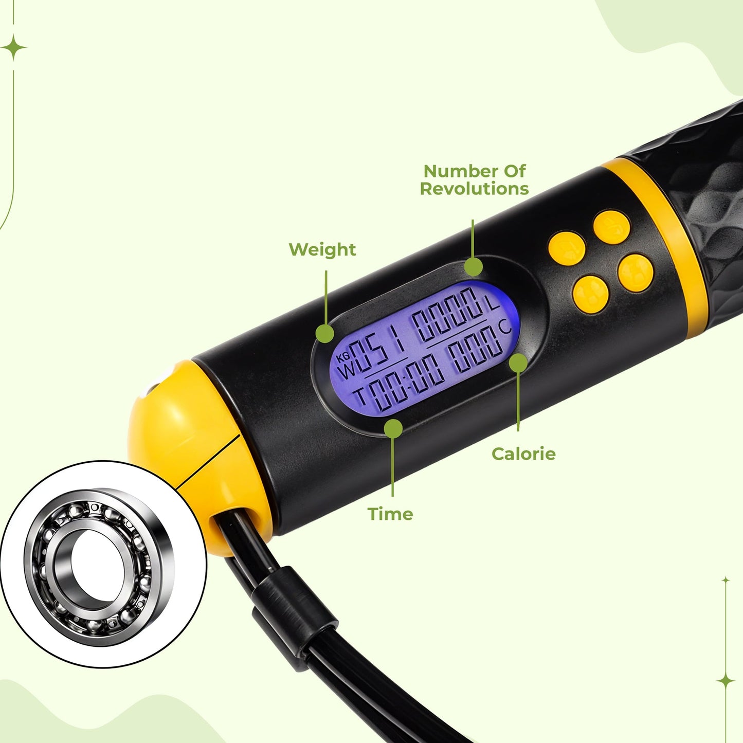 Smart Fitness Jump Rope with Digital Counter