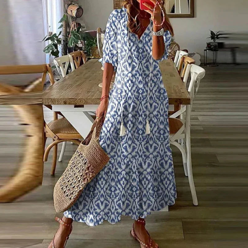 Chic Long Summer Dress for Ladies