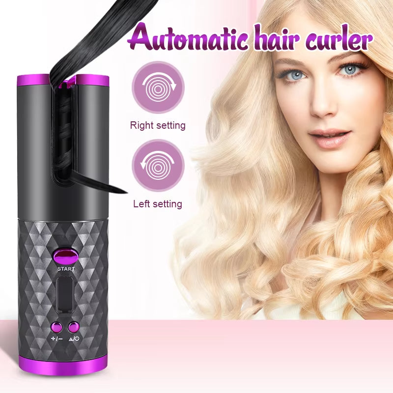 Easy Use Cordless Curling Wand
