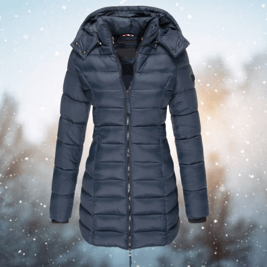 Warm Women's Down Filled Parka Coat - Luxivelle
