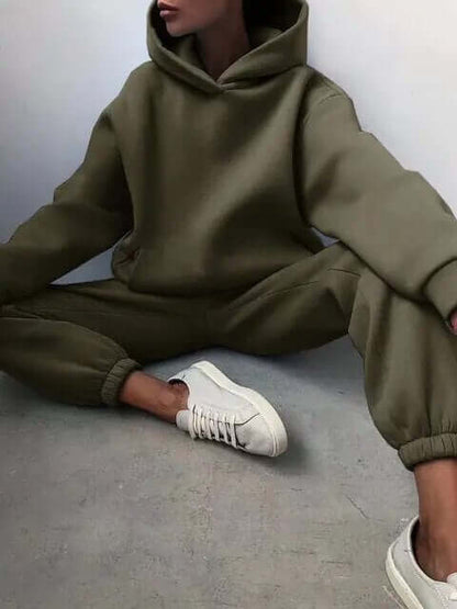 Ladies' Loose Fit Sporty Tracksuit Set