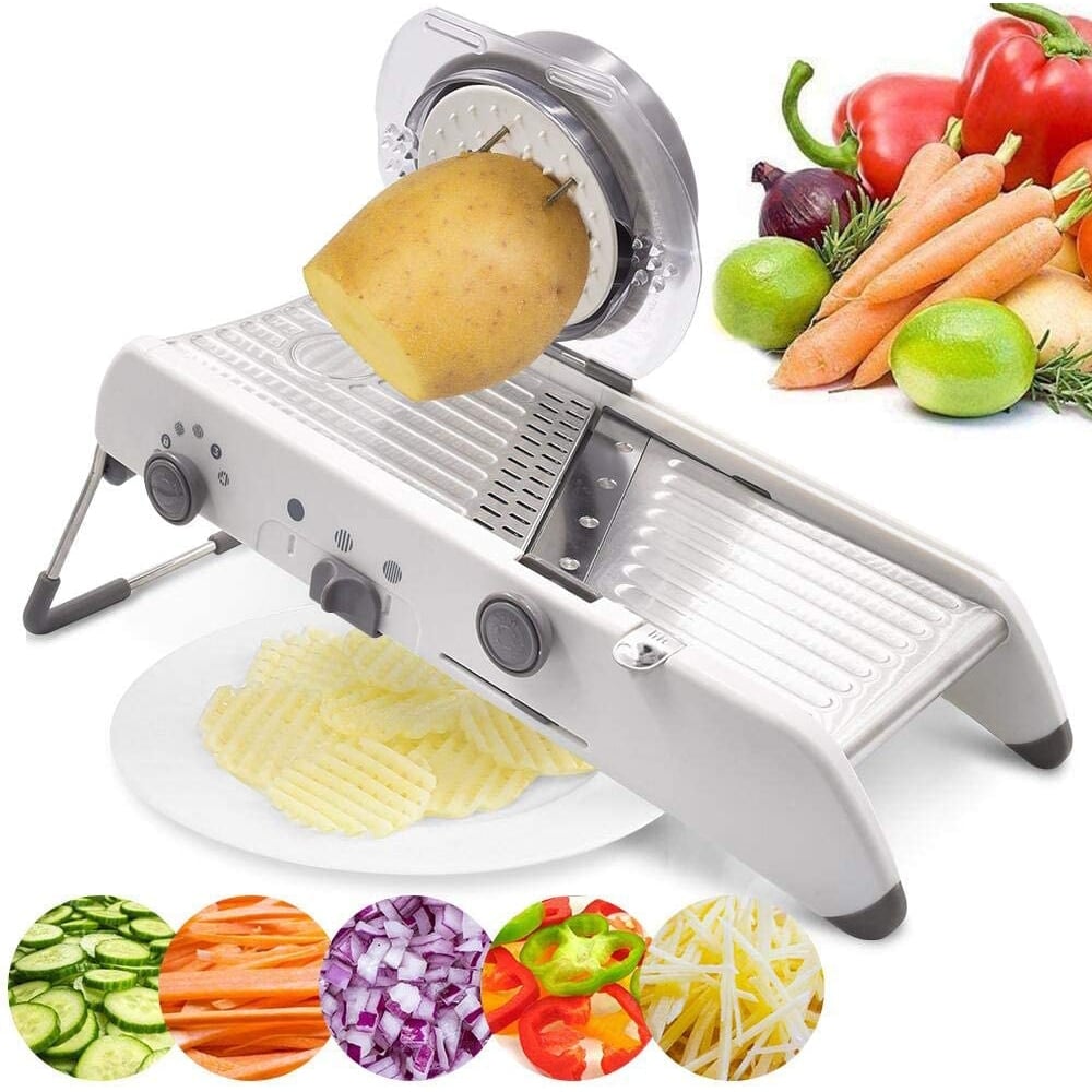 Easy Slice Adjustable Veggie Cutter Stainless Steel Blade