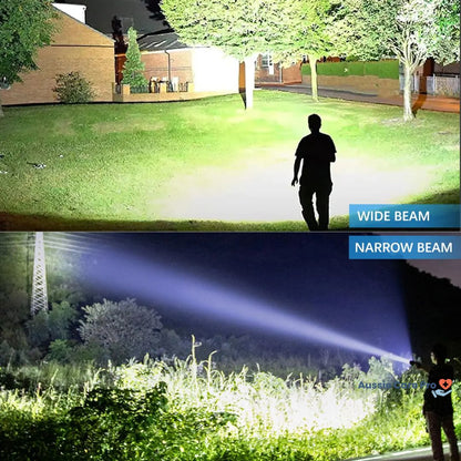 Bright Long-Lasting Rechargeable LED Flashlight