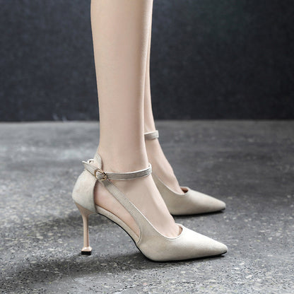Ladies High Heel Sling Back Shoes - Luxivelle