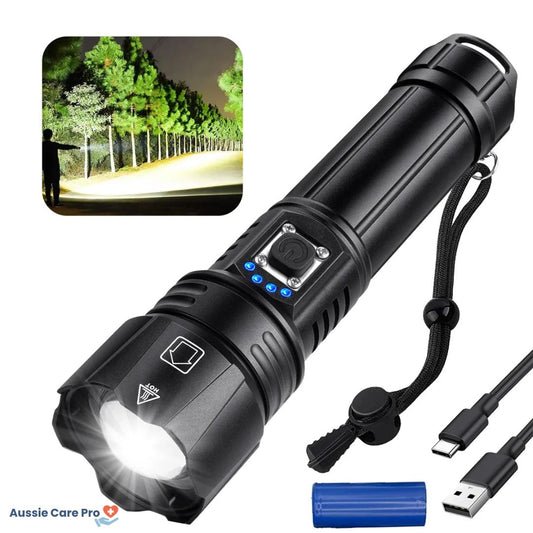 Bright Long-Lasting Rechargeable LED Flashlight - Luxivelle