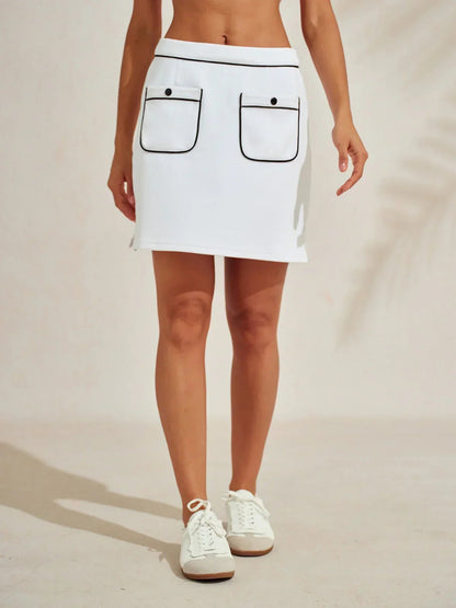 Fashionable 18 Inch Pleated Golf Skort - Luxivelle