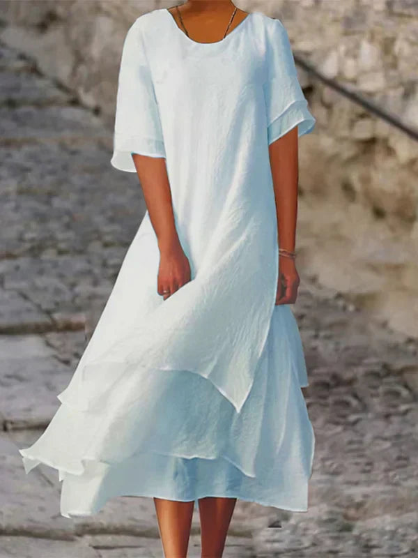 Alyssa | Asymmetrical Layered Dress for Women - Trendy Casual and Party Style 5