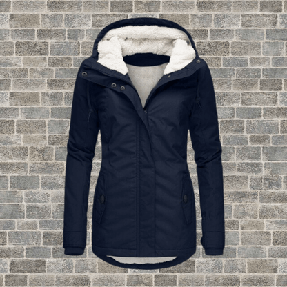 Warm Women's Parka Coat with Soft Faux Fur Lining - Luxivelle
