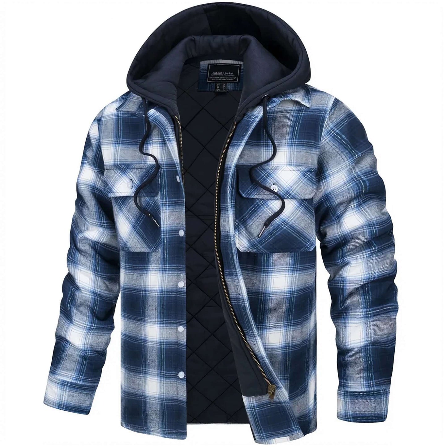 Classic Plaid Men's Winter Jacket