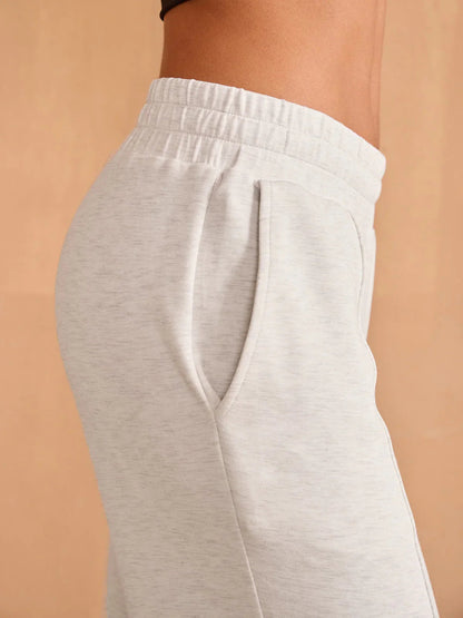 Comfortable Elastic Waist Wide Leg Trousers