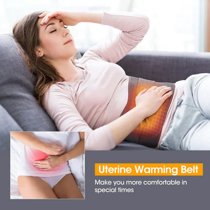 Warm Back Support Massager for Lower Back Relief