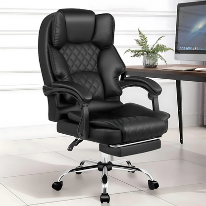 Luxury Brown Leather Reclining Chair