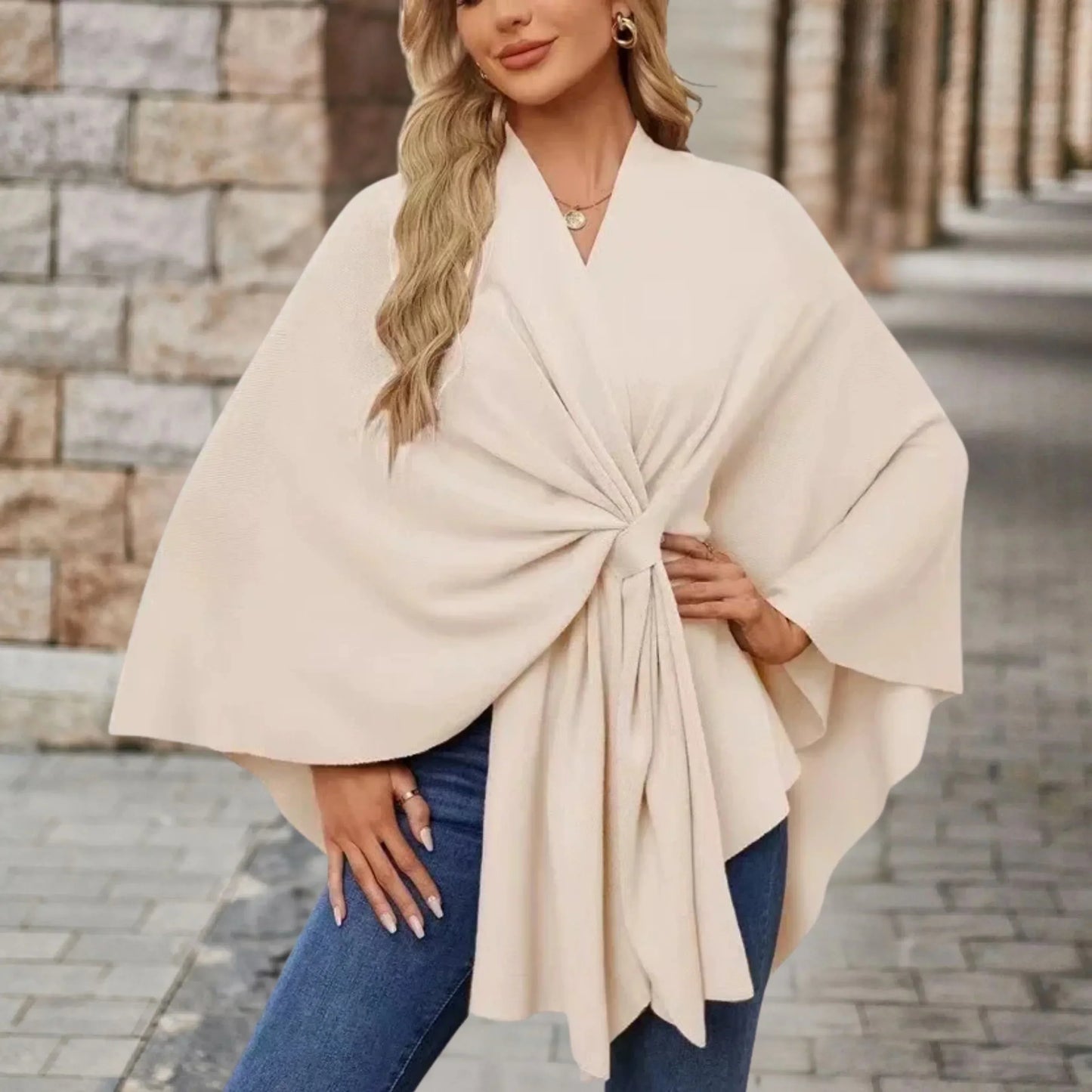 Stylish Women's Wrap Poncho