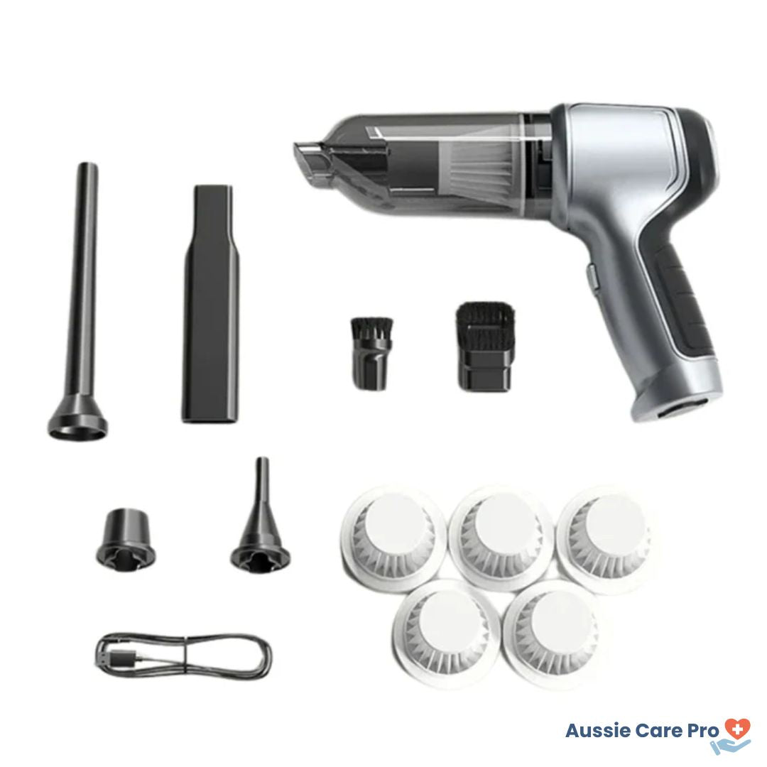 Compact Wireless Hand Vacuum - Lightweight & Rechargeable - Luxivelle