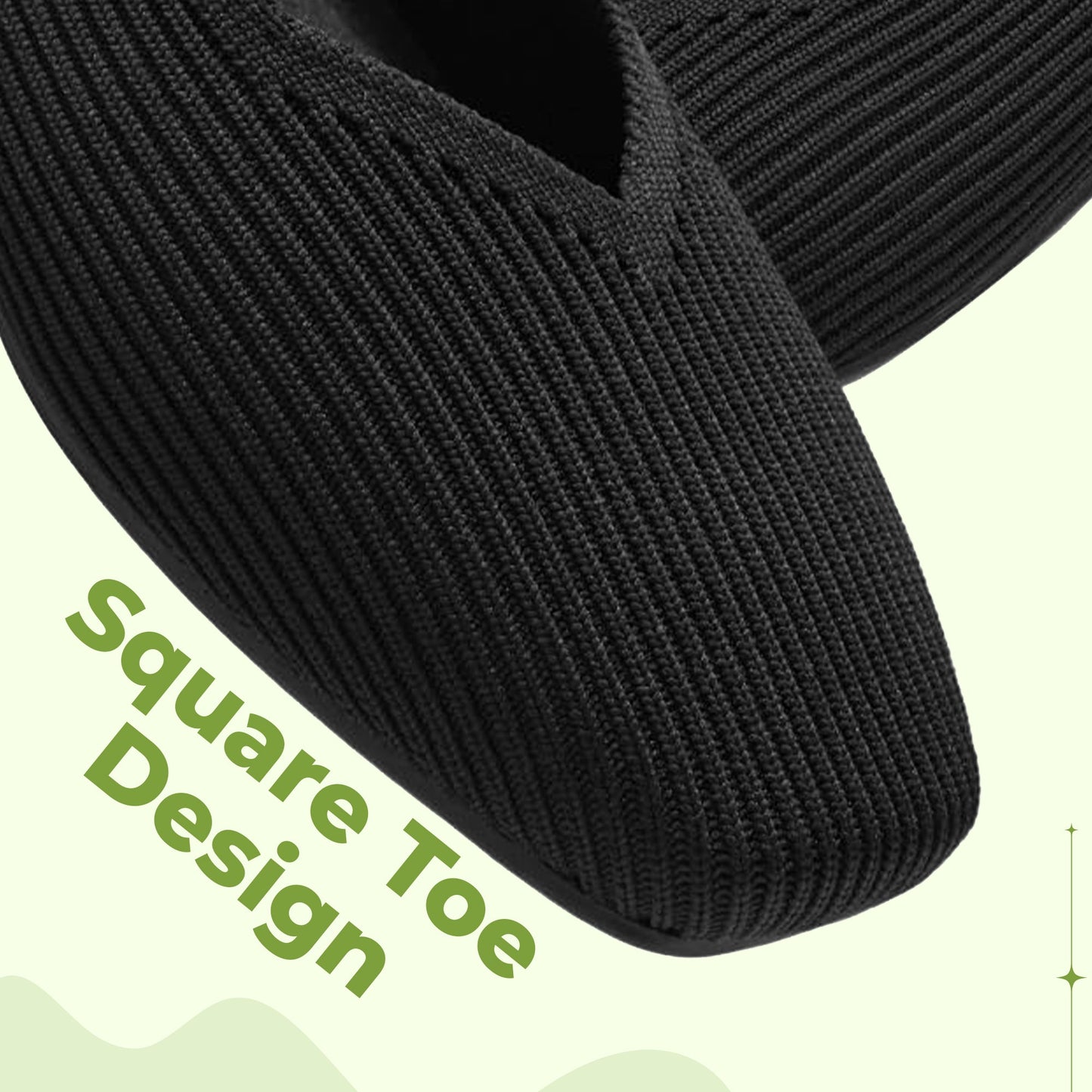 Comfortable Flat Square Toe Sandals