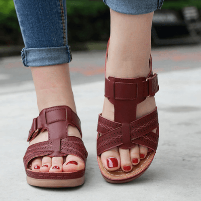 Comfortable Flat Wedge Sandals for Ladies