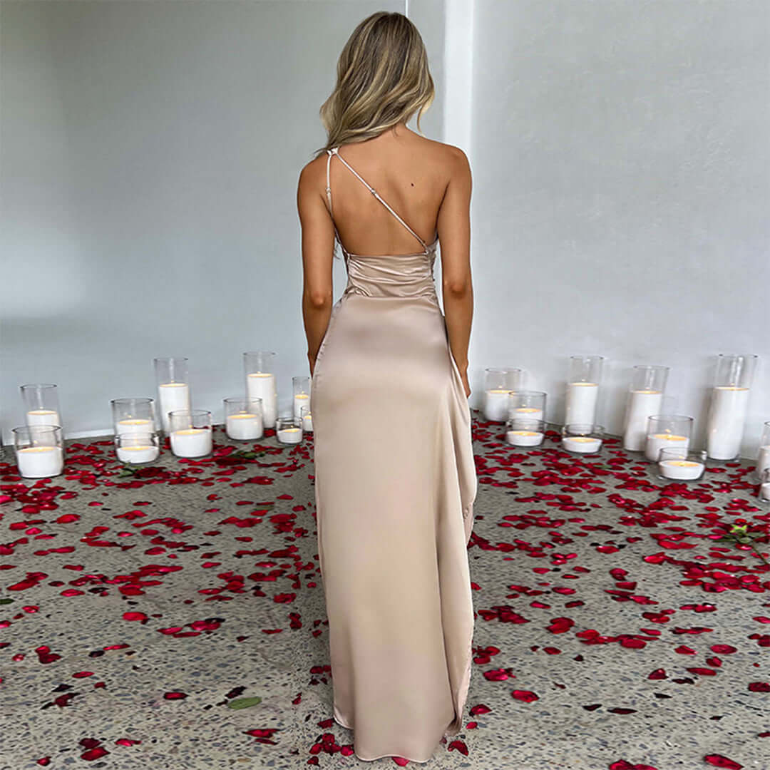Luxurious Evening Satin Gown for Women