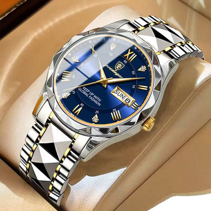 Premium Mens Water Resistant Watch with Date Display - Luxivelle