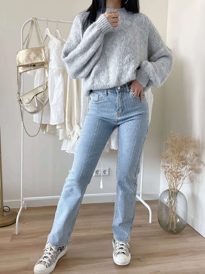 Fashionable Women's Classic Straight Jeans - Luxivelle