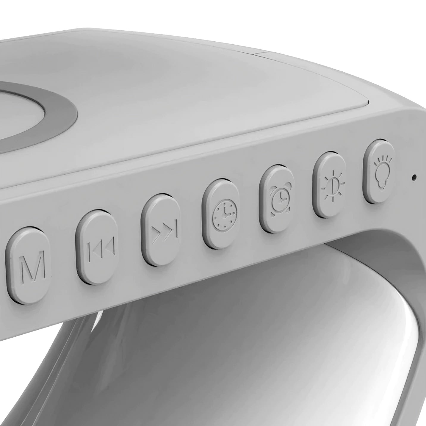 Smart Clock Radio with LED Light and Wireless Charging